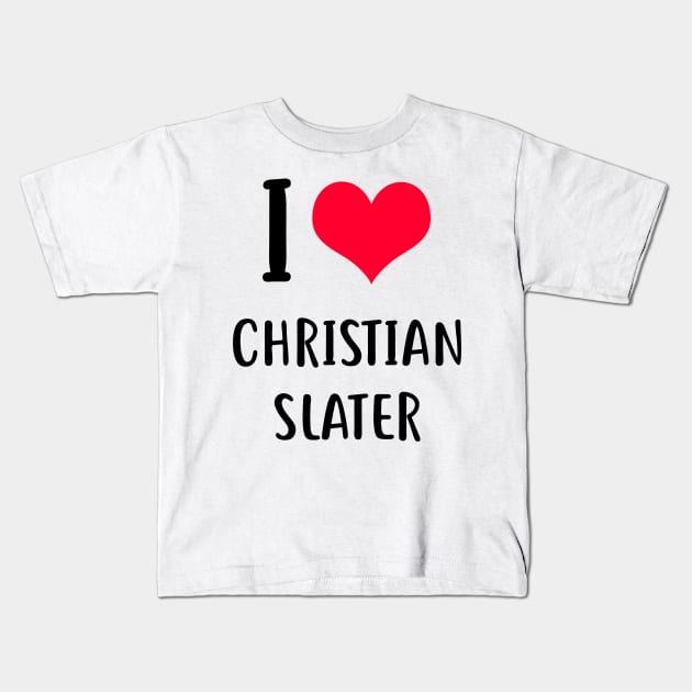 Christian Slater Kids T-Shirt by planetary